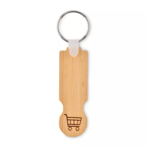Bamboo euro token key ring COMPRAS