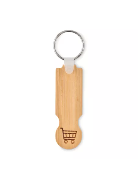 Bamboo euro token key ring COMPRAS