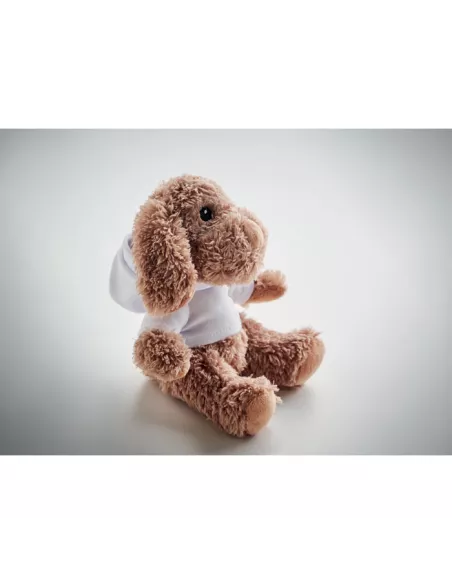 Dog plush wearing a hoodie DOGGY