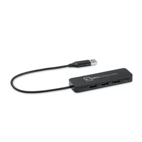 USB-C 4 port USB hub HUBBIE