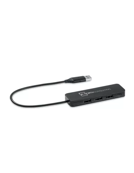 USB-C 4 port USB hub HUBBIE