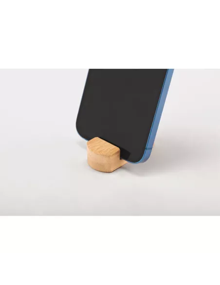 Mini bamboo phone stand POY