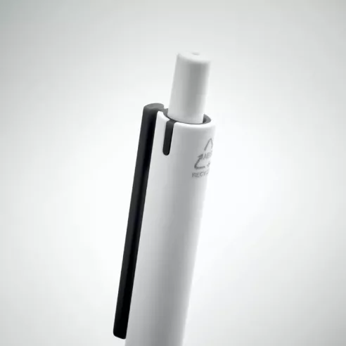 Recycled ABS push button pen SIDE