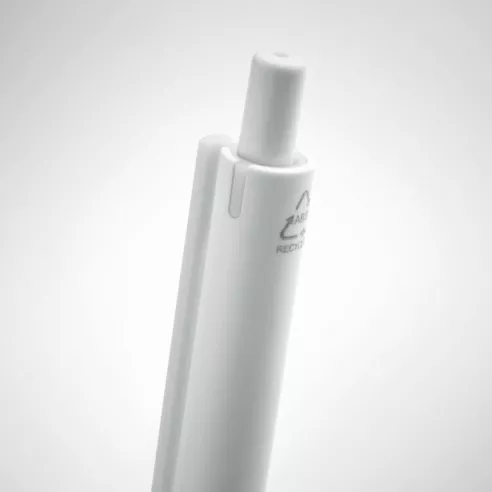 Recycled ABS push button pen SIDE