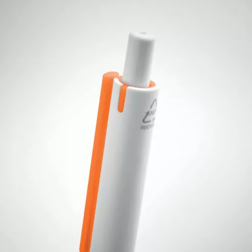 Recycled ABS push button pen SIDE