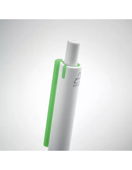 Recycled ABS push button pen SIDE