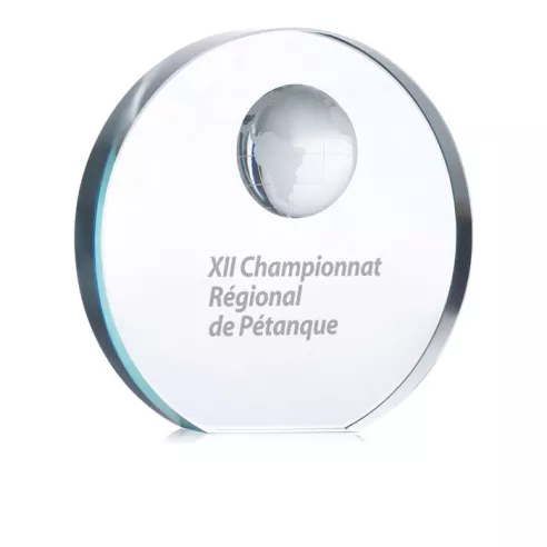 Trofeo esfera cristal MONDAL