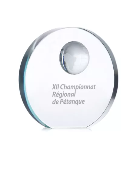 Trofeo esfera cristal MONDAL