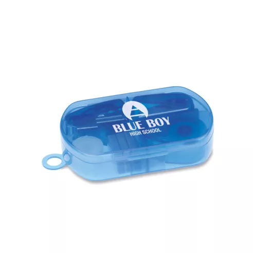 Set papeleria en caja plástico BUROBOX