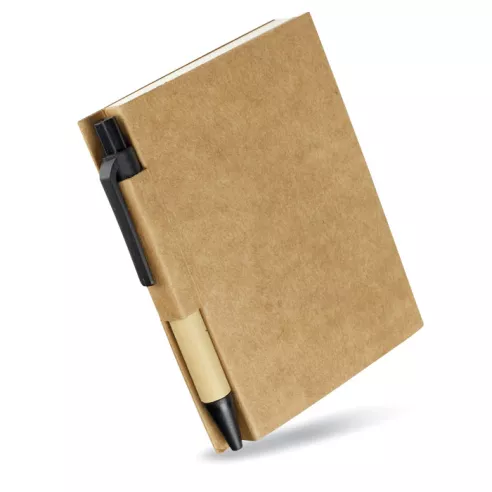 Recycled notebook with pen CARTOPAD