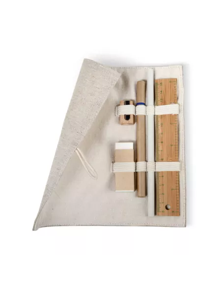 Set papeleria en bolsa algodón ECOSET