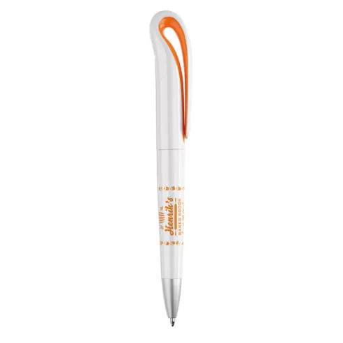 ABS twist ball pen WHITESWAN