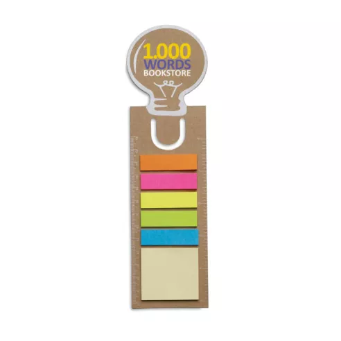 Bookmark with sticky memo pad IDEA