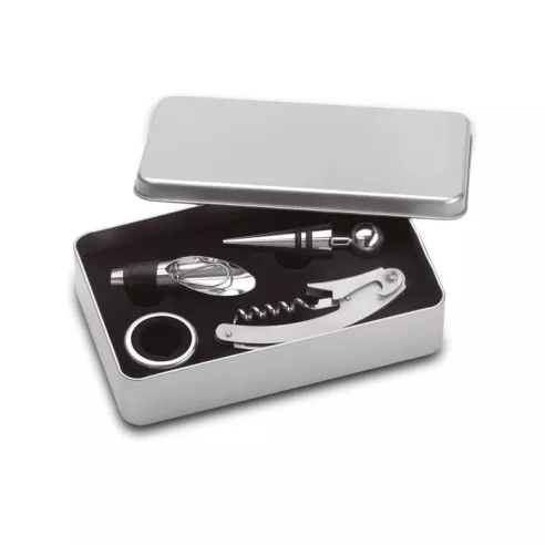Wine set in tin box WINORY