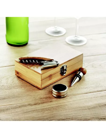 Wine set in bamboo box SONOMA