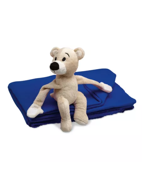 Fleece blanket with bear MANTA