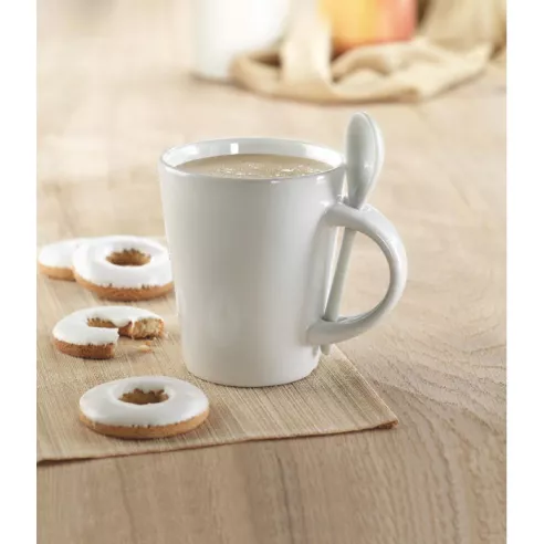 Sublimation mug with spoon SUBLIMKONIK