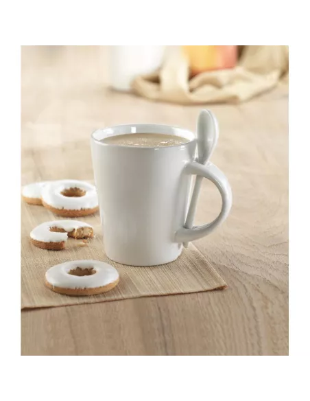 Sublimation mug with spoon SUBLIMKONIK