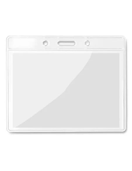 Transparent badge 10cmx8cm BADGY