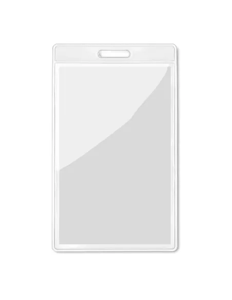 Transparent badge 7.5cmx12.5cm BADGO