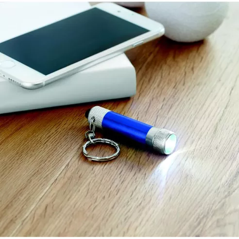 Aluminium torch with key ring ARIZO
