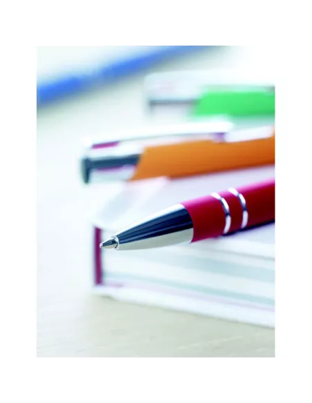Ball pen in rubberised finish AOSTA