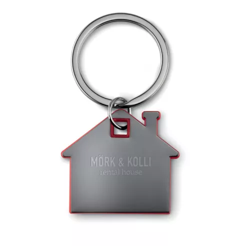 House shape plastic key ring IMBA