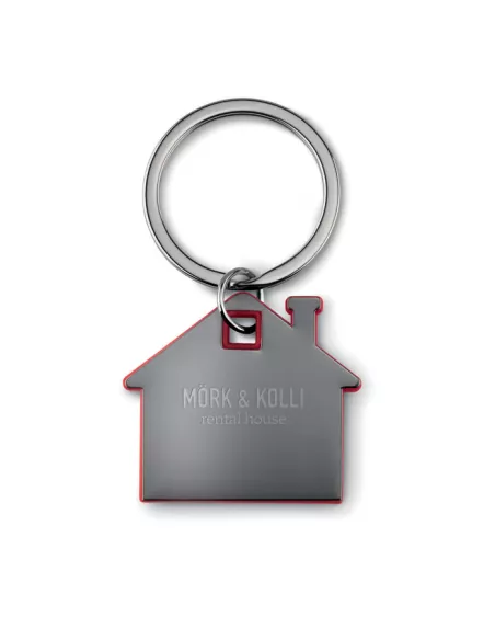 House shape plastic key ring IMBA
