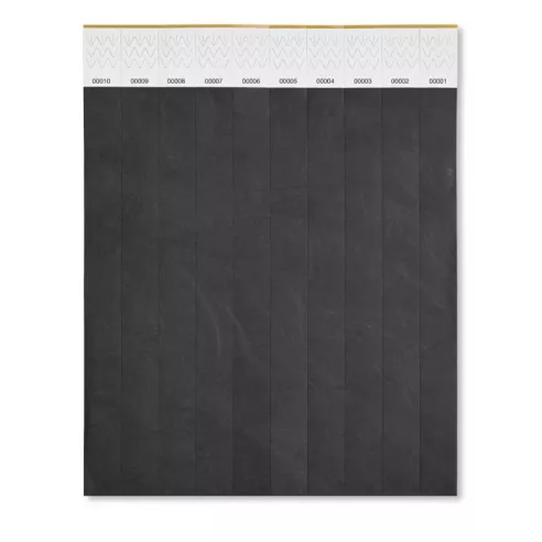 One sheet of 10 wristbands TYVEK