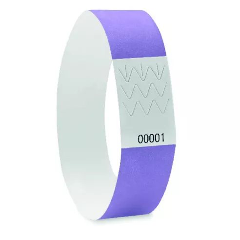 One sheet of 10 wristbands TYVEK