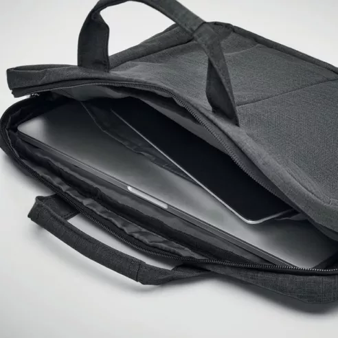 Laptop bag in 2 tone 360d STOCKHOLM