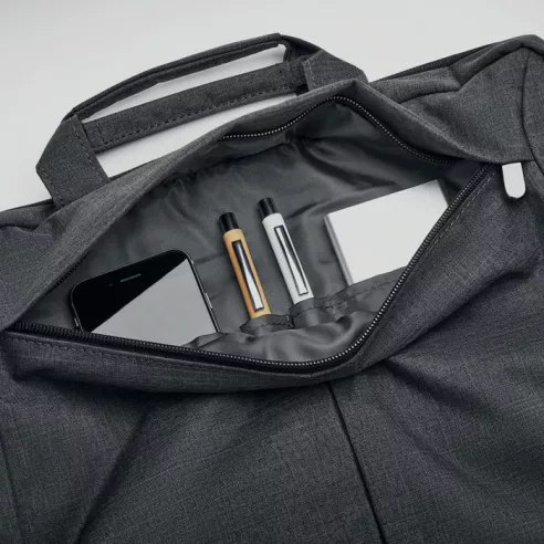 Laptop bag in 2 tone 360d STOCKHOLM