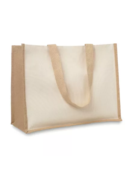 Jute and canvas shopping bag CAMPO DE FIORI