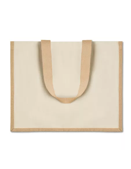 Jute and canvas shopping bag CAMPO DE FIORI