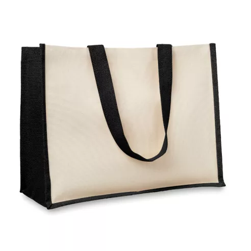 Jute and canvas shopping bag CAMPO DE FIORI