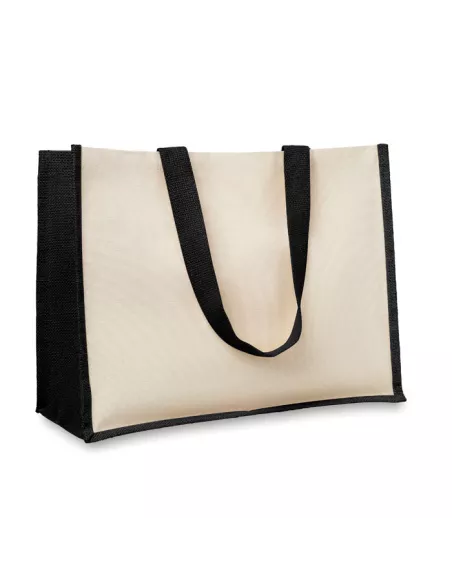 Jute and canvas shopping bag CAMPO DE FIORI