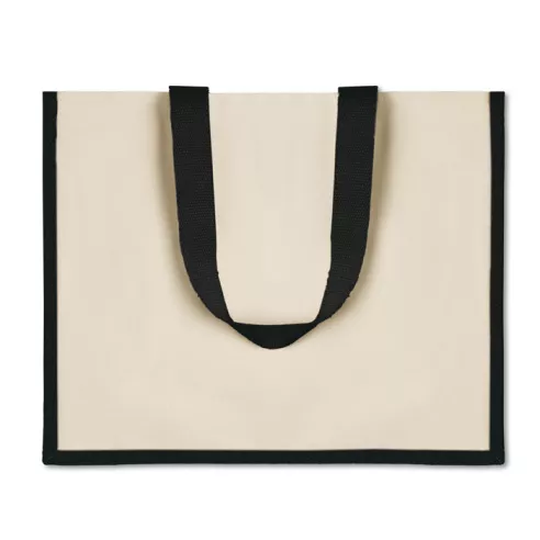Jute and canvas shopping bag CAMPO DE FIORI