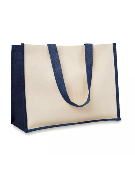 Jute and canvas shopping bag CAMPO DE FIORI