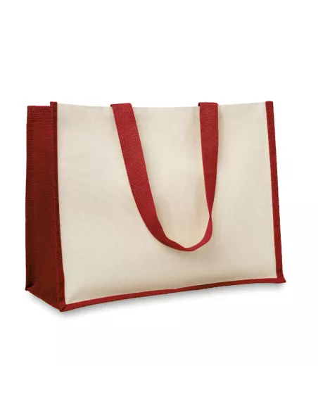 Jute and canvas shopping bag CAMPO DE FIORI