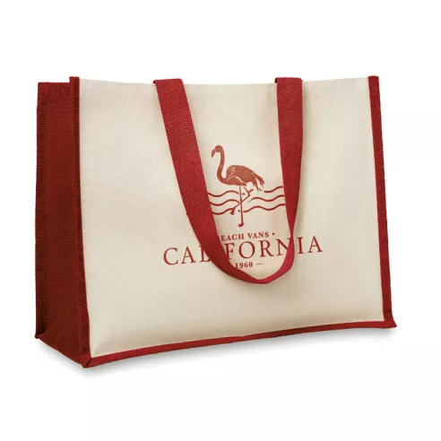 Jute and canvas shopping bag CAMPO DE FIORI