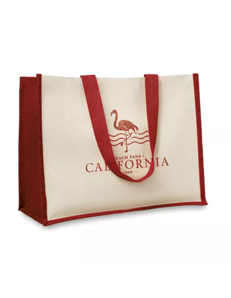 Jute and canvas shopping bag CAMPO DE FIORI