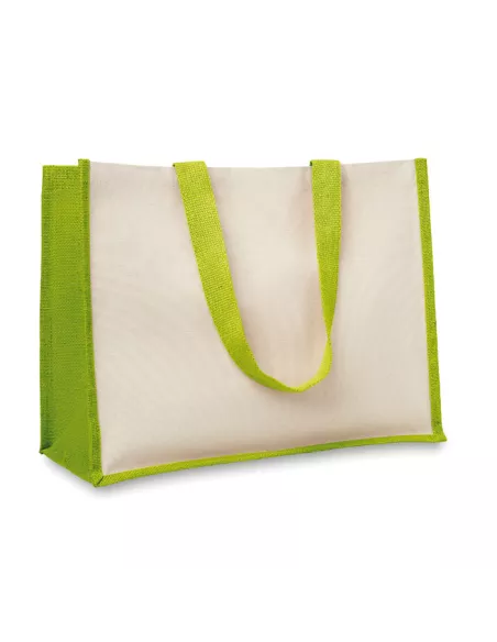 Jute and canvas shopping bag CAMPO DE FIORI