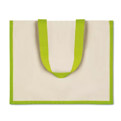 Jute and canvas shopping bag CAMPO DE FIORI
