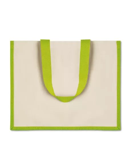 Jute and canvas shopping bag CAMPO DE FIORI