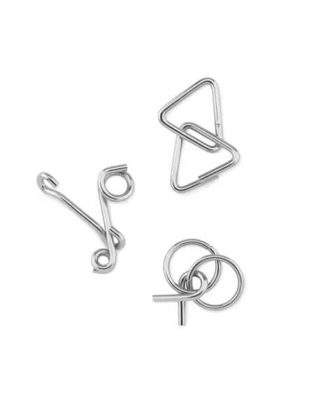 Set de 3 rompecabezas de metal THREENATS