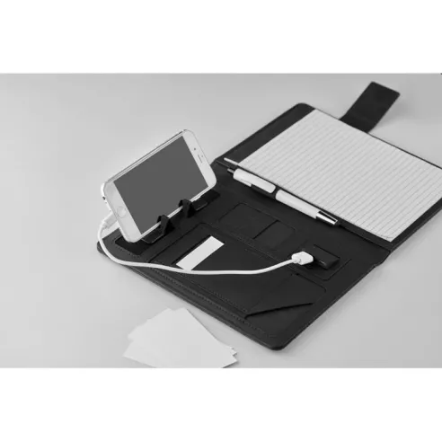 A5 folder with power bank POWERNOTY