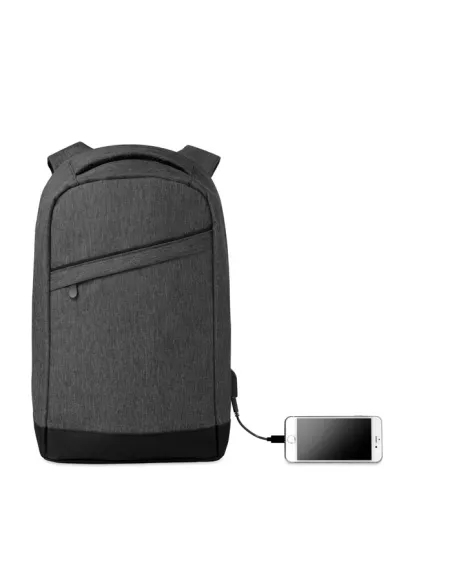 2 tone backpack incl USB plug BERLIN