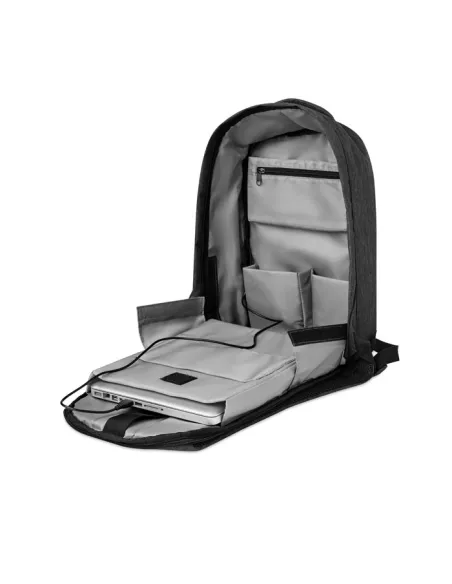 2 tone backpack incl USB plug BERLIN