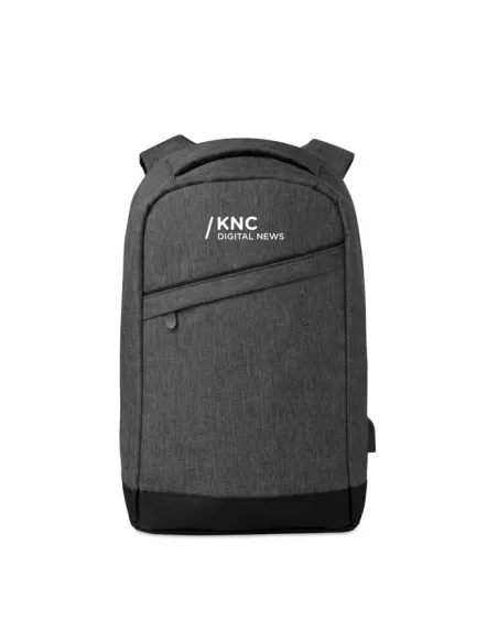 2 tone backpack incl USB plug BERLIN