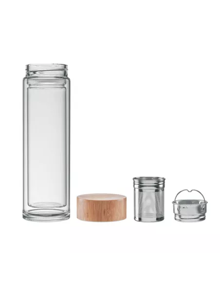 Double wall glass bottle 420ml BATUMI GLASS